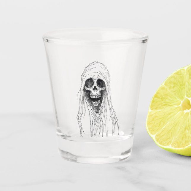 Verre A Shot Faucheur squelette (Devant)