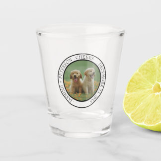 Verre A Shot Faveur de mariage personnalisée pour chien, photo