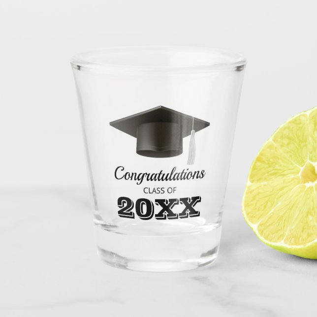 Verre A Shot Félicitations à la fête des diplômés du Collège Fa (Devant)