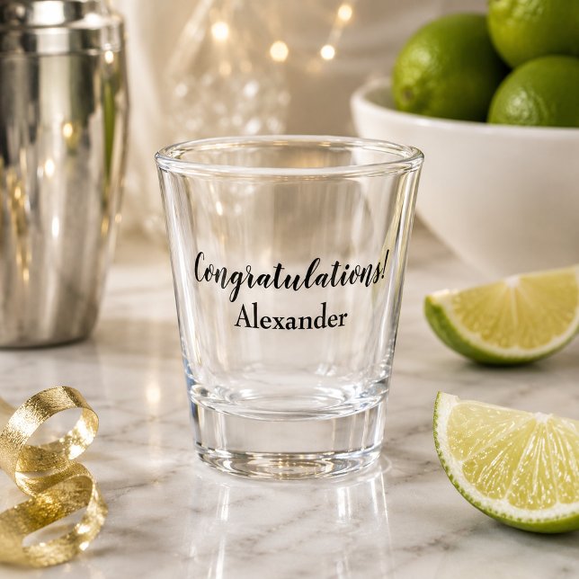 Verre A Shot Félicitations Chic  (Créateur téléchargé)