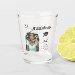 Verre A Shot Félicitations modernes Photo de diplômé Arche de r