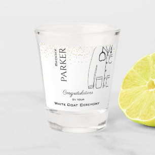 Verre A Shot Félicitations White Coat Ceremony Docteur