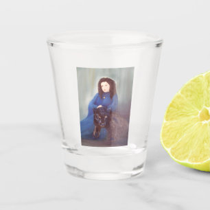 Verre A Shot Femme avec Panthère Noire Shot Glass