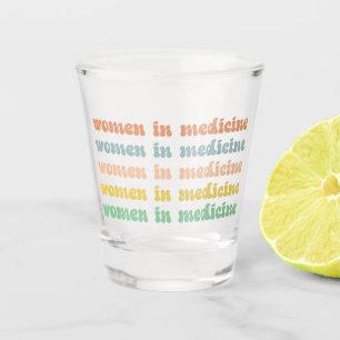 Verre A Shot Femmes en médecine Rétro future infirmière