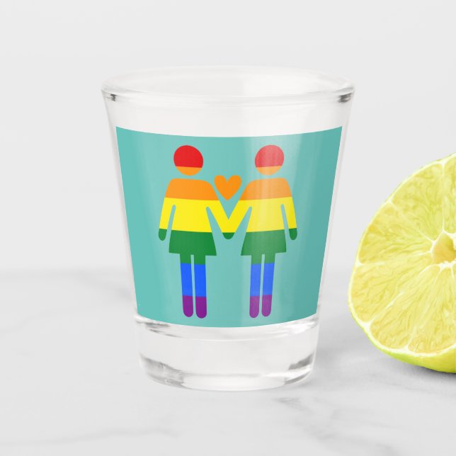 Verre A Shot Femmes Rainbow (Devant)