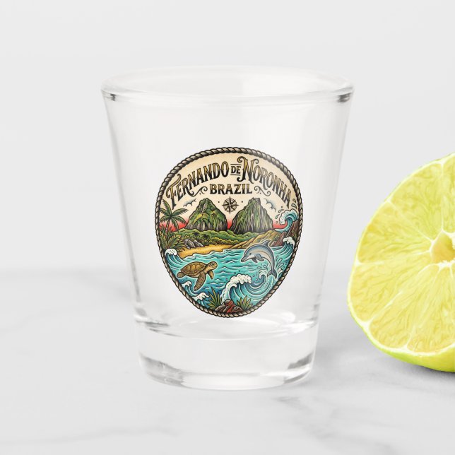 Verre A Shot Fernando de Noronha Brésil (Devant)