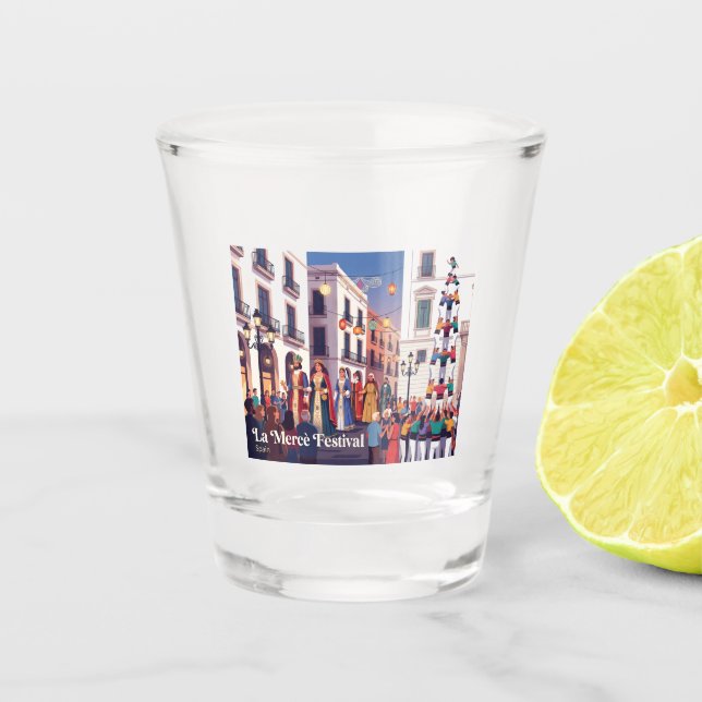 Verre A Shot Festival La Mercè Barcelone Espagne (Devant)