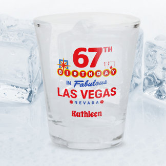 Verre A Shot Fête d'anniversaire à Las Vegas - 67e anniversaire