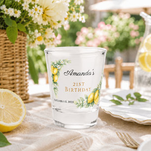 Verre A Shot Fête d'anniversaire aux citrons