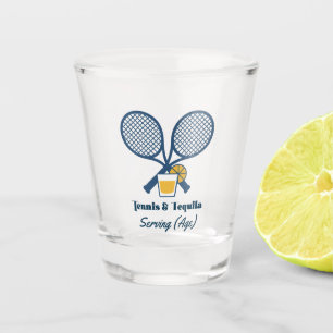 Verre A Shot Fête d'anniversaire personnalisable Tennis & Tequi