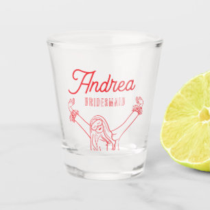 Verre A Shot Fête de Bachelorette de Fille en Pyjama de Spa