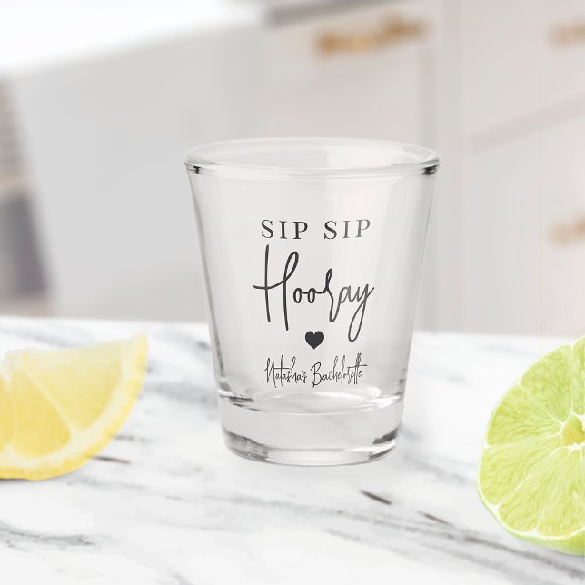 Verre A Shot Fête de Bachelorette Sip Sip Hourra (Créateur téléchargé)