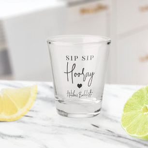 Verre A Shot Fête de Fiançailles Sip Sip Hourra