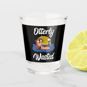 Verre A Shot Fête de la bière de loutres perdues Fête de la con