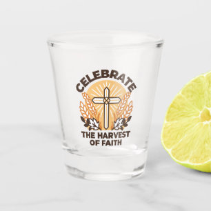 Verre A Shot Fête de la récolte de la foi - Art inspirant