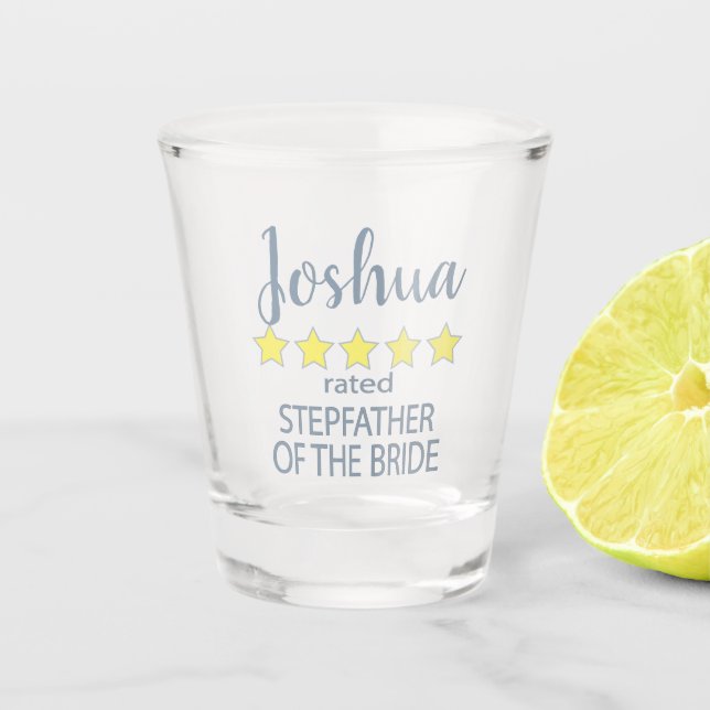 Verre A Shot Fête de mariage et de mariage 5 étoiles Stepfather (Devant)