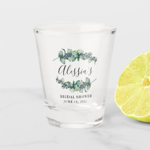 Verre A Shot Fête des mariées botanique rustique Favoriser le v