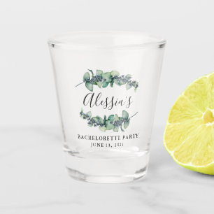 Verre A Shot Fête des mariées botanique rustique Favoriser le v