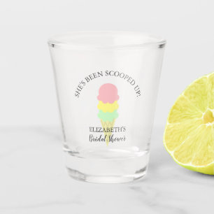Verre A Shot Fête des mariées de crème glacée récupérée