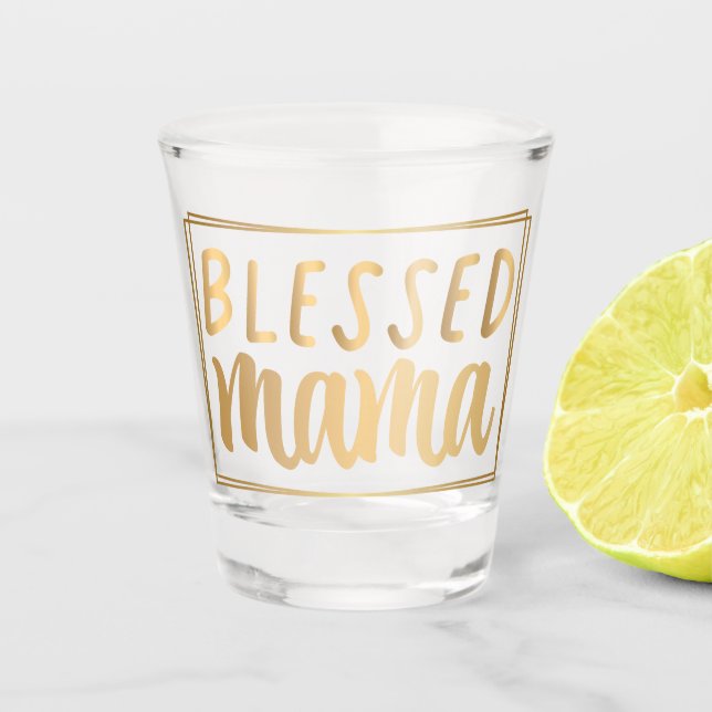 Verre A Shot Fête des mères Amour maman (Devant)