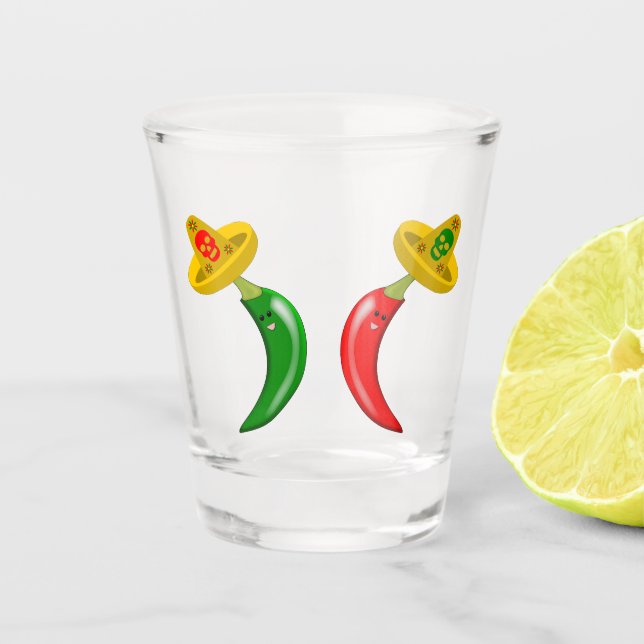 Verre A Shot Fête des Mexicains Morts (Devant)