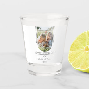 Verre A Shot Fête des pères photo Arch moderne Blanc