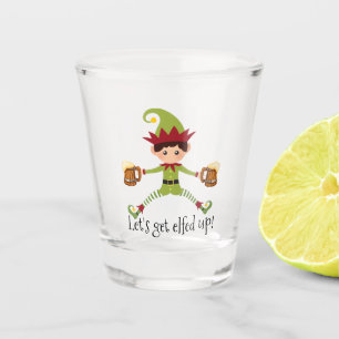 Verre A Shot Fête Elfe de Noël drôle
