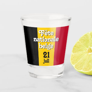 Verre A Shot Fête nationale belge