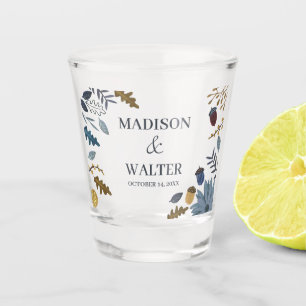 Verre A Shot Feuilles d'automne rustique mariage de automne