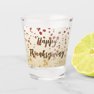 Verre A Shot Feuilles de l'érable de Thanksgiving