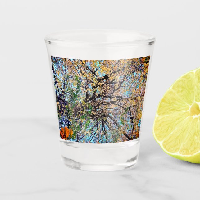 Verre A Shot Feuilles spectateurs (Devant)