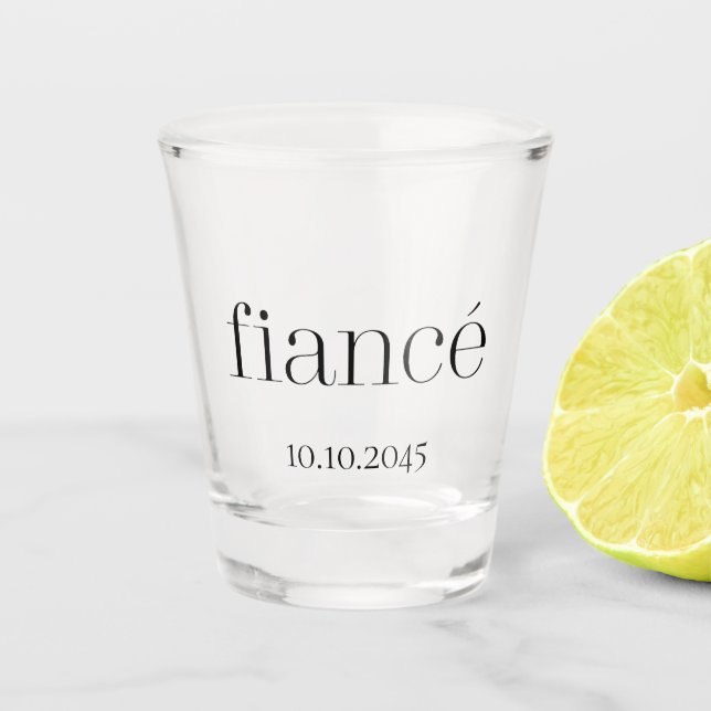 Verre A Shot Fiancé  Mariage Fiançailles (Devant)