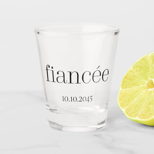 Verre A Shot Fiancée  Mariage Fiançailles (Devant)