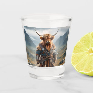 Verre A Shot Fierce Highland Warrior : Le Courageux Vache Vikin
