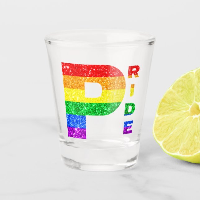 VERRE A SHOT "FIERTE" ARC-EN-CIEL #3 (Devant)