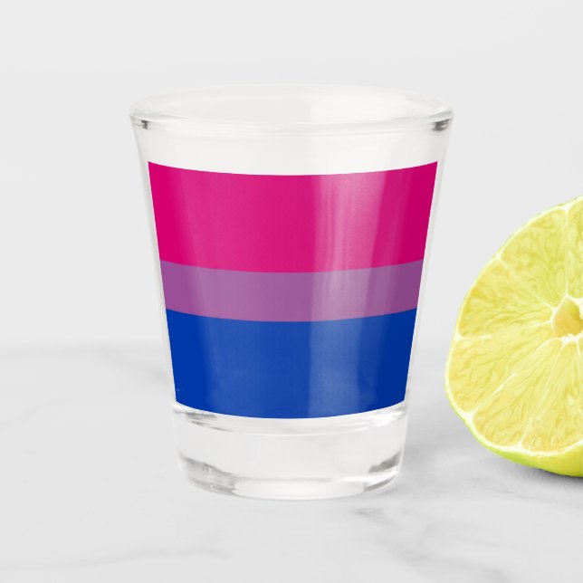 Verre A Shot Fierté bisexuelle ! (Devant)