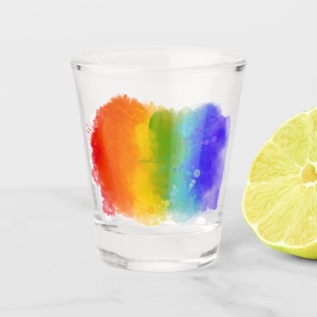 Verre A Shot Fierté moderne de SlipperyJoe éclaboussure d'énerg (Devant)