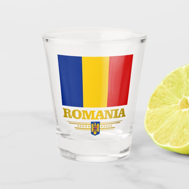 Verre A Shot Fierté roumaine (Devant)