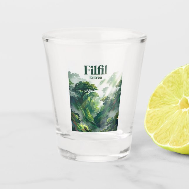 Verre A Shot Filfil Solomuna (Ceinture Verte) Érythrée (Devant)