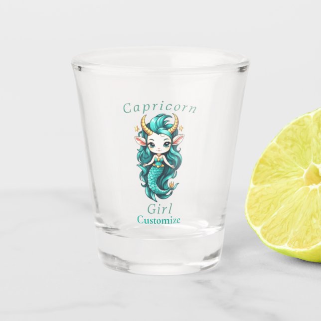 Verre A Shot Fille Capricorne Sirène Thunder_Cove (Devant)