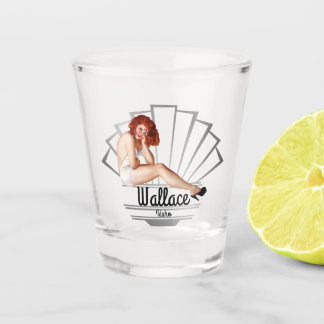 Verre A Shot Fille de pin-up V4 de Wallace Idaho