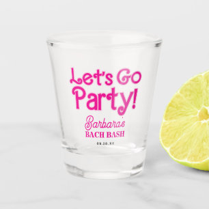 Verre A Shot Fille rose Allons faire la fête Bach Bash