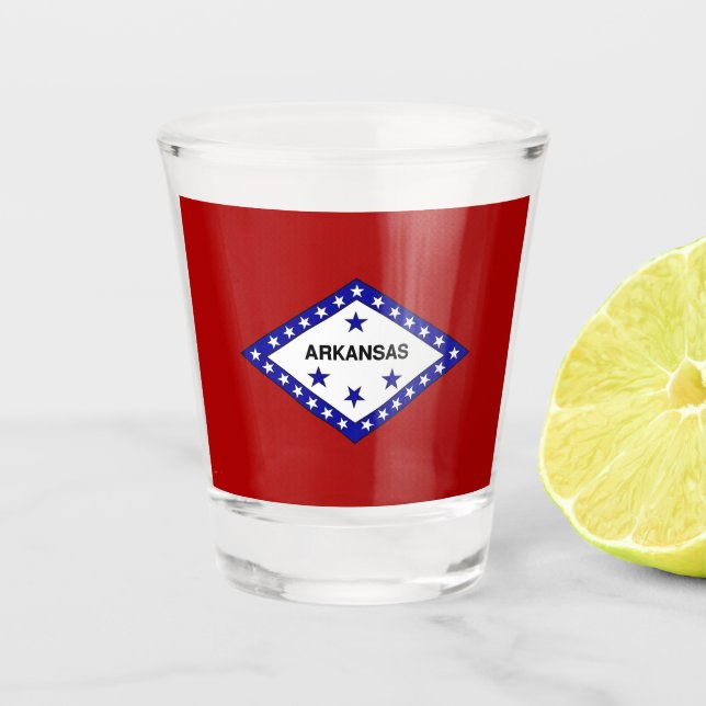 Verre A Shot Flag de l'Arkansas (Devant)