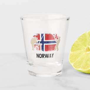 Verre A Shot Flag norvégien