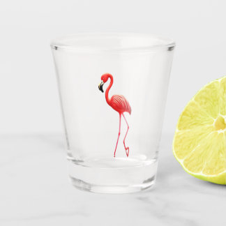 Verre A Shot Flamant rose
