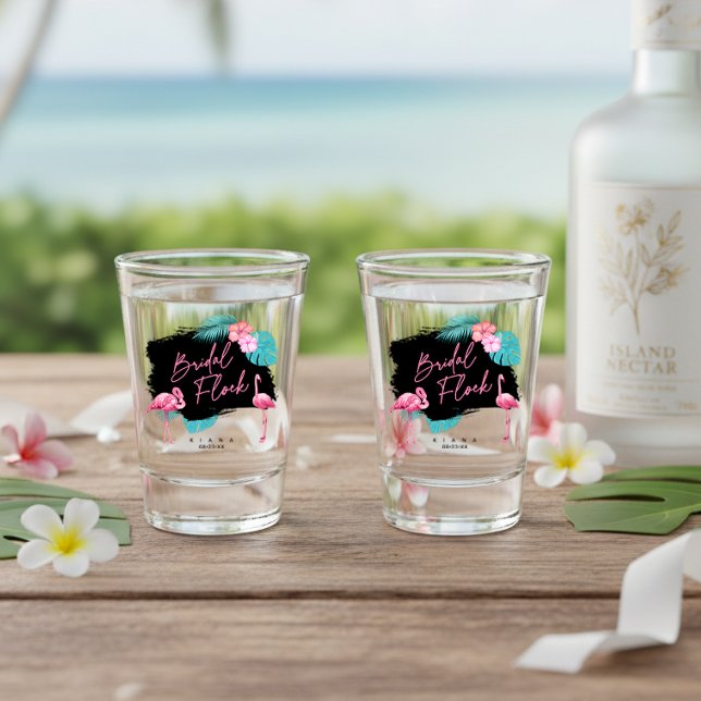 Verre A Shot Flamingo Bachelorette Trousseau ID930 (Créateur téléchargé)