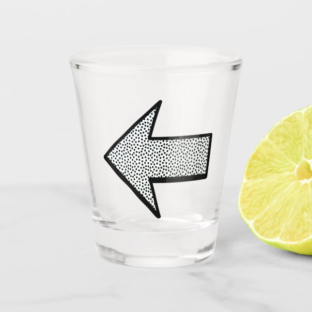Verre A Shot Flèche, signe, symbole graphique vectorielle sans  (Devant)