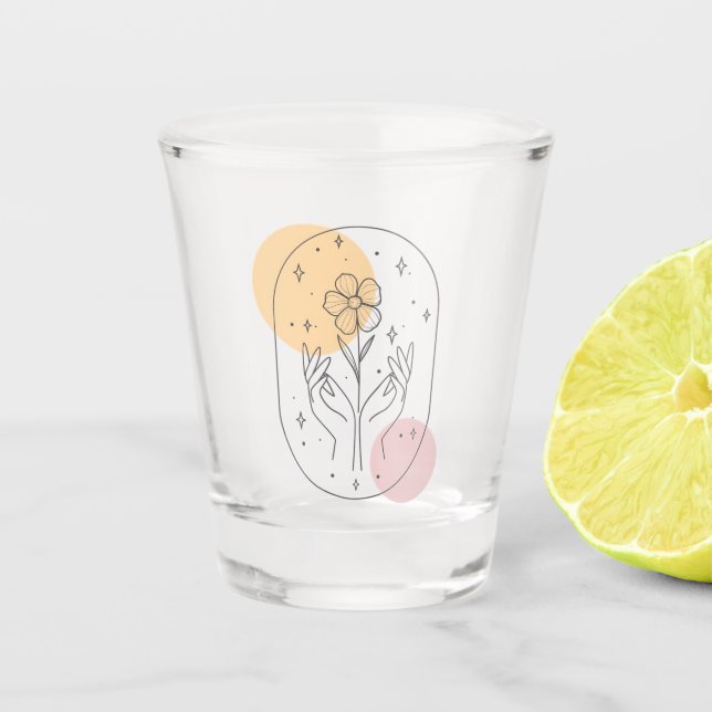 Verre A Shot Fleur (Devant)