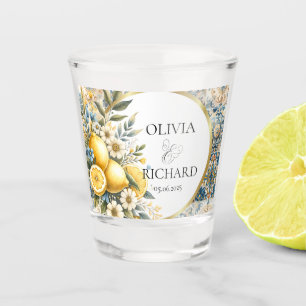 Verre A Shot Fleur carrelée méditerranéenne Italien Positano Le