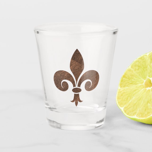 Verre A Shot Fleur De Lis Cuivre (Devant)
